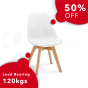 VIVA CHAIR WHITE NATURAL BEECH WOOD 4 PACK
