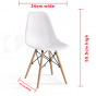 REPLICA EAMES DSW EIFFEL DINING CHAIR KIDS WHITE NATURAL BEECH WOOD 4 PACK 