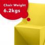 ORIGAMI SWAN CHAIR YELLOW 2 PACK