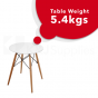REPLICA EAMES DSW TABLE KIDS WHITE NATURAL BEECH WOOD 52 x 49 x 82CM
