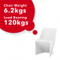 ORIGAMI SWAN CHAIR WHITE 4 PACK