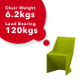 ORIGAMI SWAN CHAIR GREEN 2 PACK