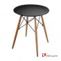 REPLICA EAMES DSW EIFFEL DINING TABLE ROUND BLACK NATURAL BEECH WOOD 80 x 72CM