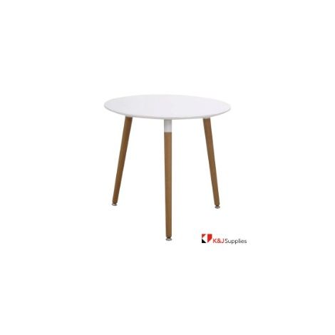 VIVA DINING TABLE OVAL WHITE NATURAL BEECH WOOD 100 x 75CM